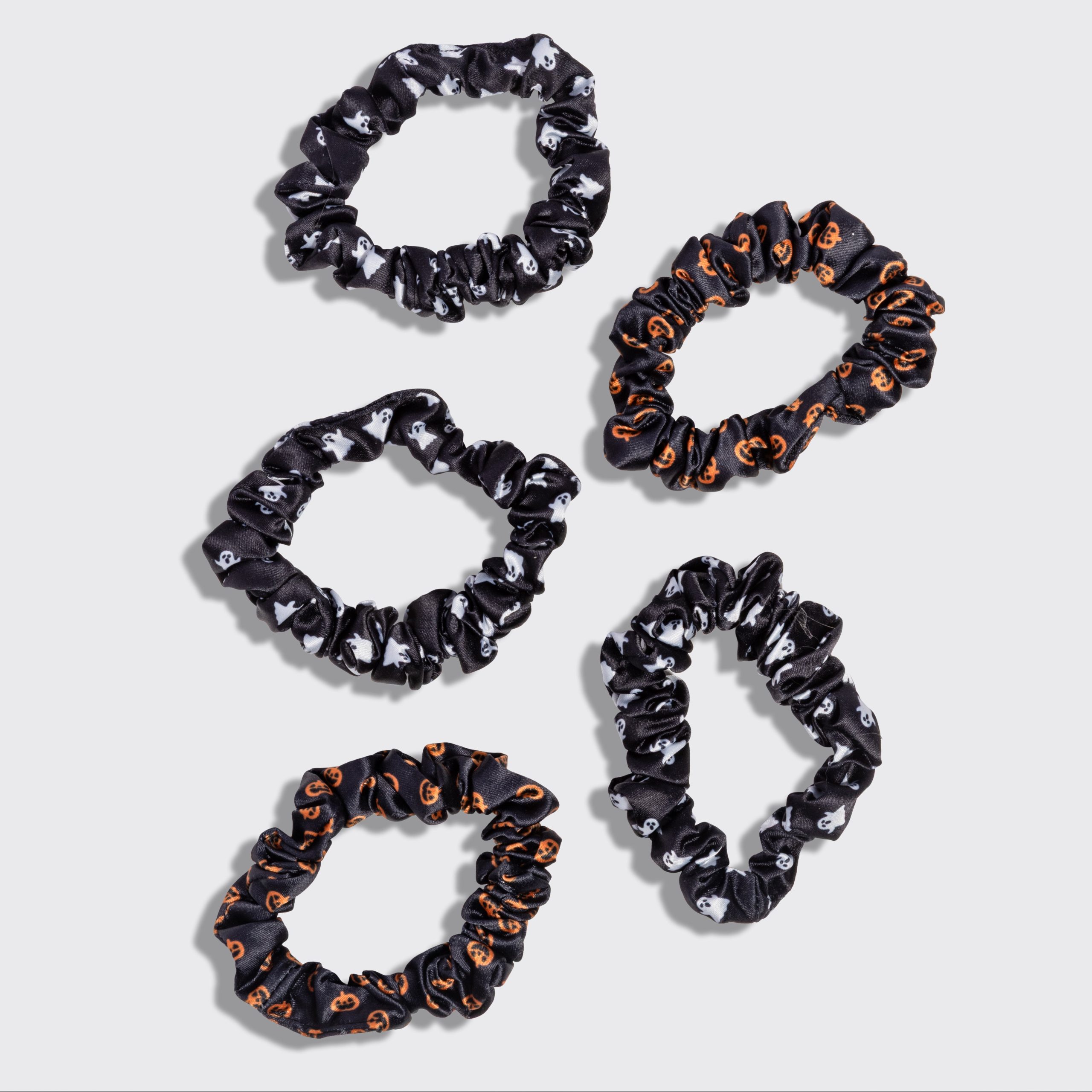 512006RuchedSatinScrunchies5pcSet-Ghosts_Pumpkins-1.jpg
